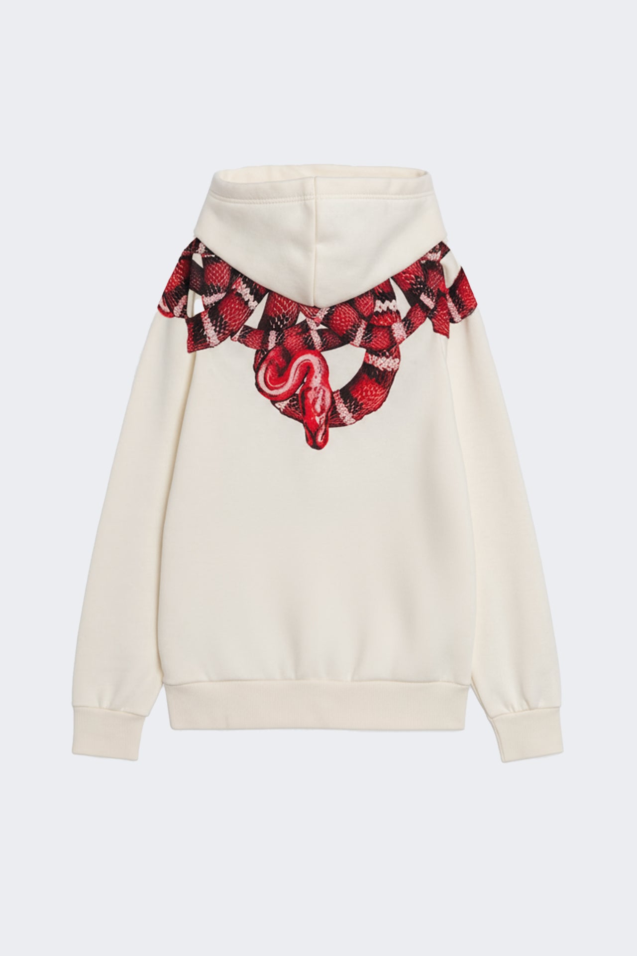 Felpa Cappuccio Con Stampa Serpenti