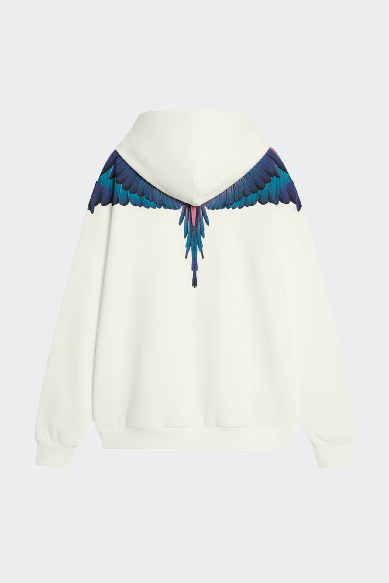 Felpa Con Cappuccio E Stampa Ali