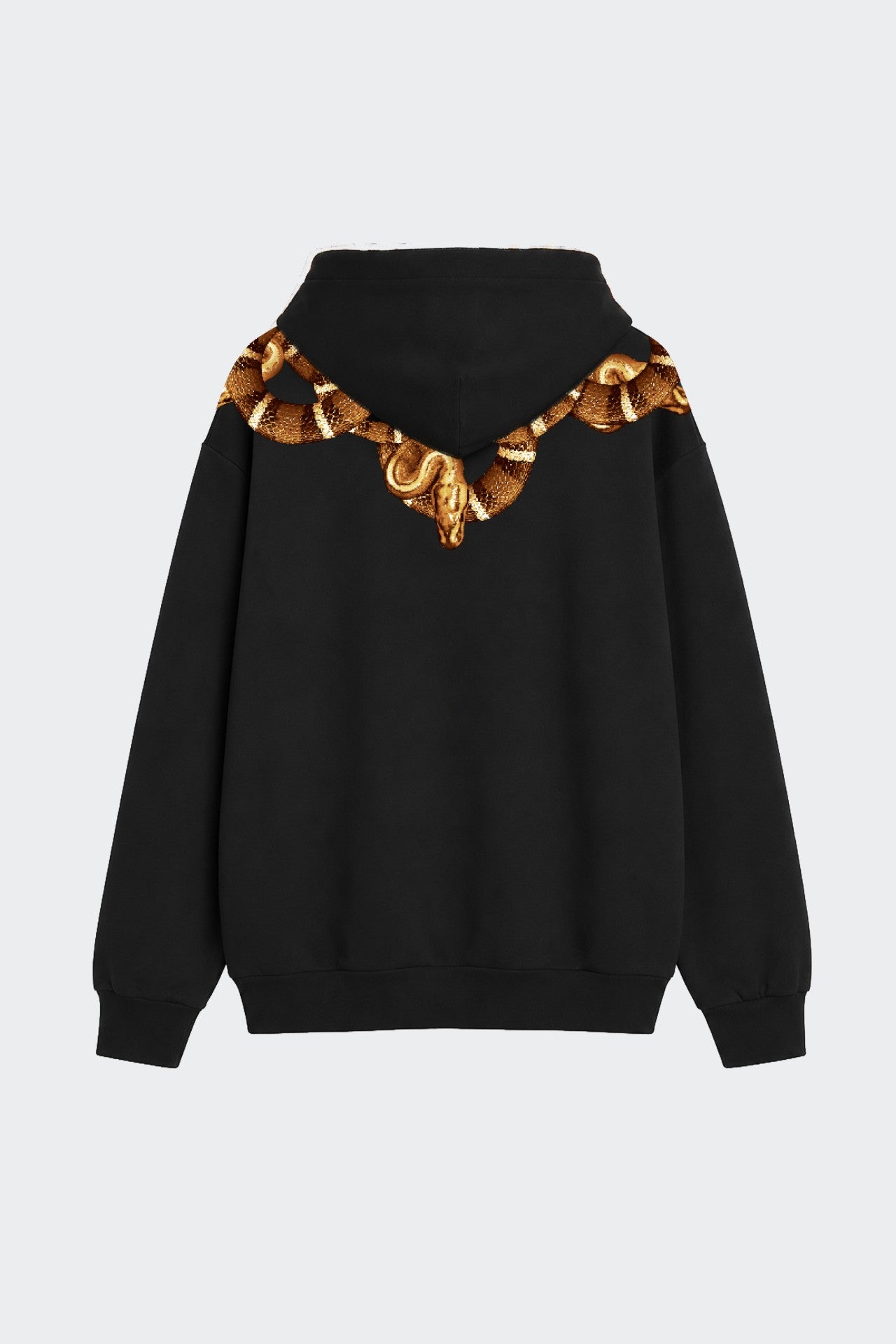 Felpa Con Cappuccio E Stampa Serpenti