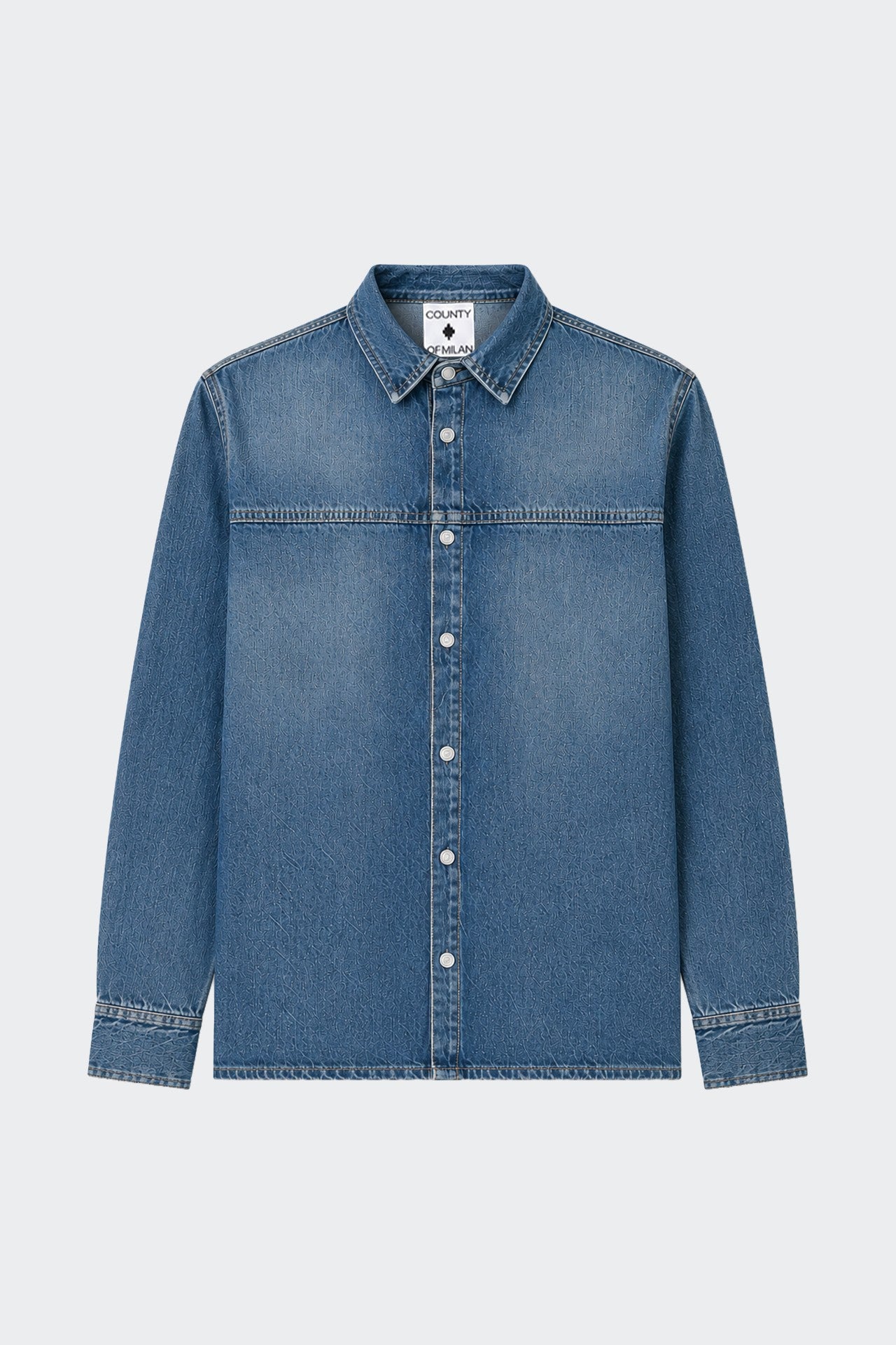 Camicia In Denim Con Logo
