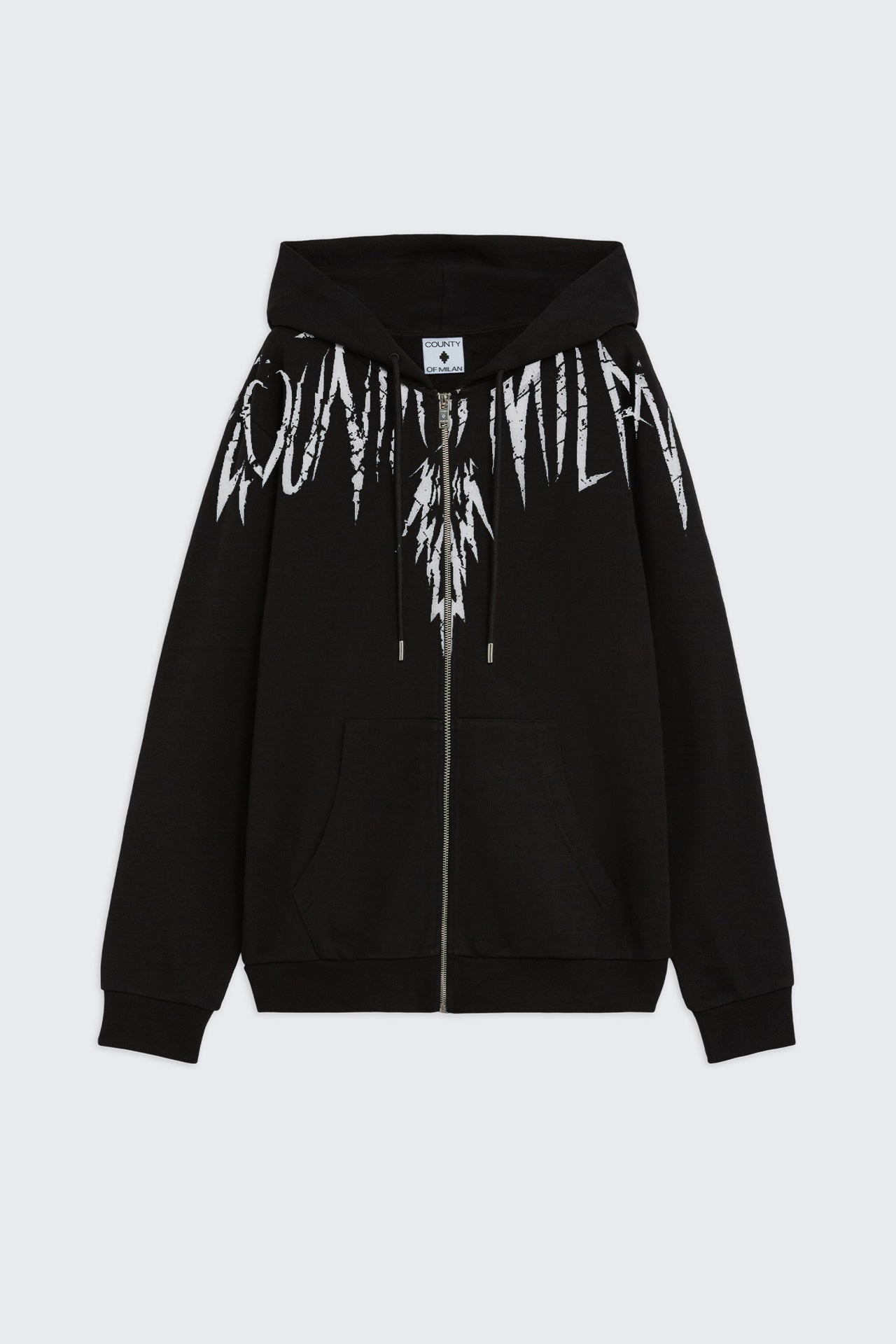 Felpa Zip Con Stampa Logo