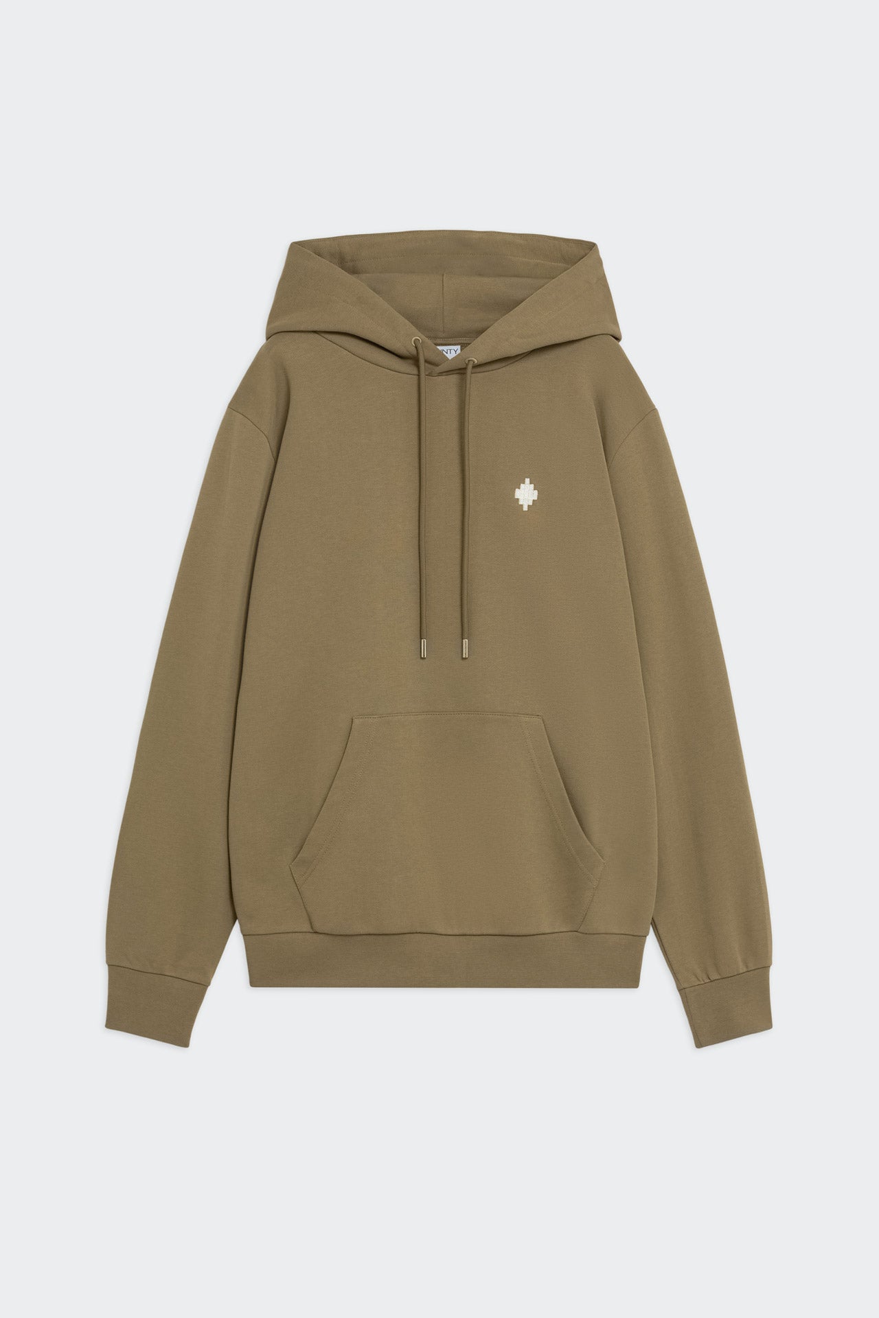 Felpa Cappuccio Washed Effecty Con Logo