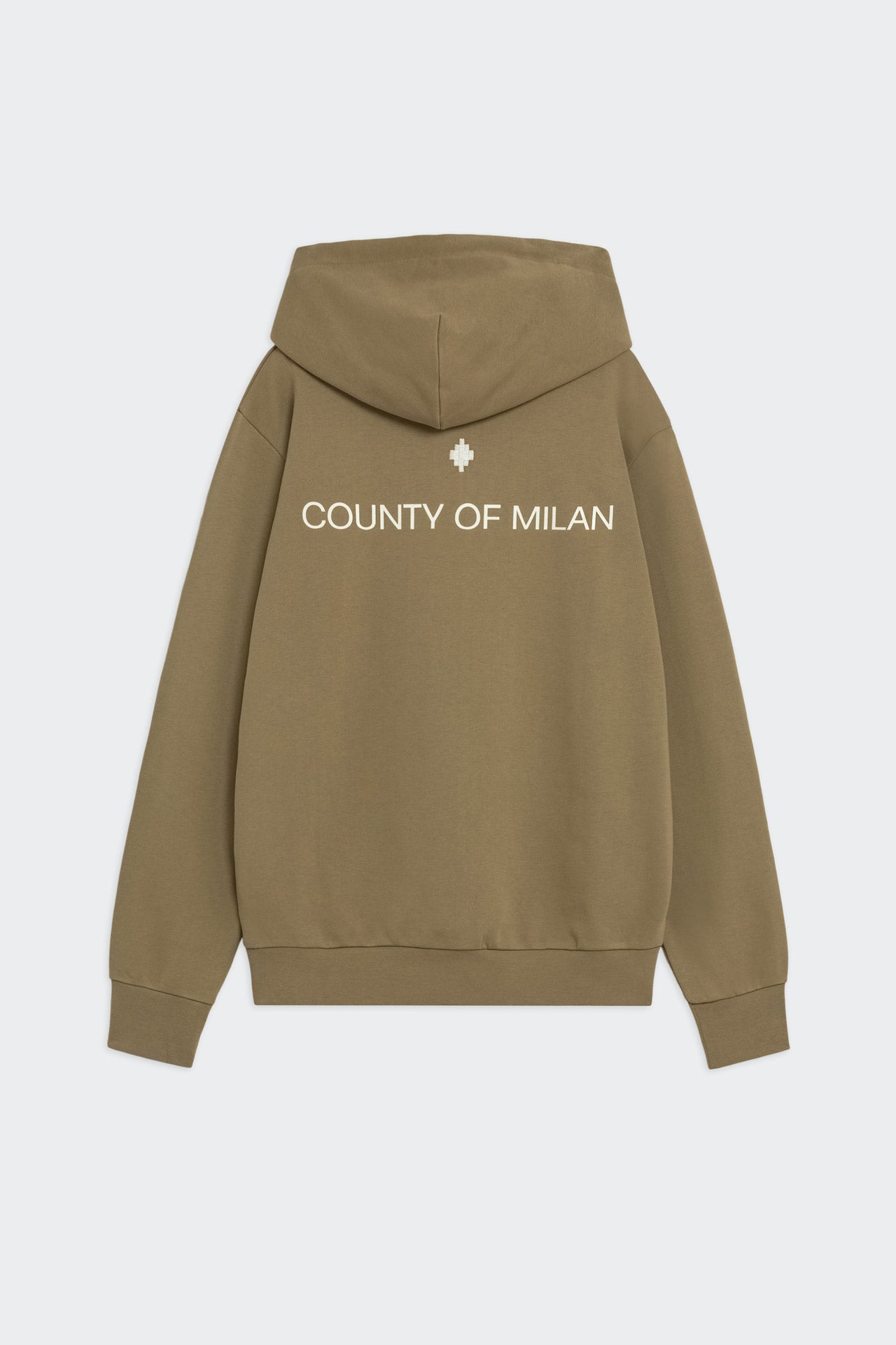 Felpa Cappuccio Washed Effecty Con Logo