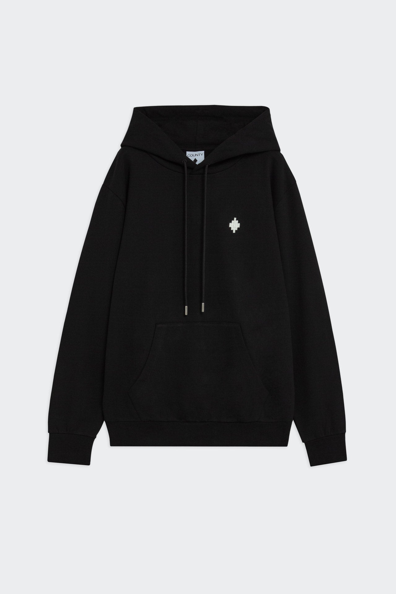 Felpa Cappuccio Washed Effecty Con Logo