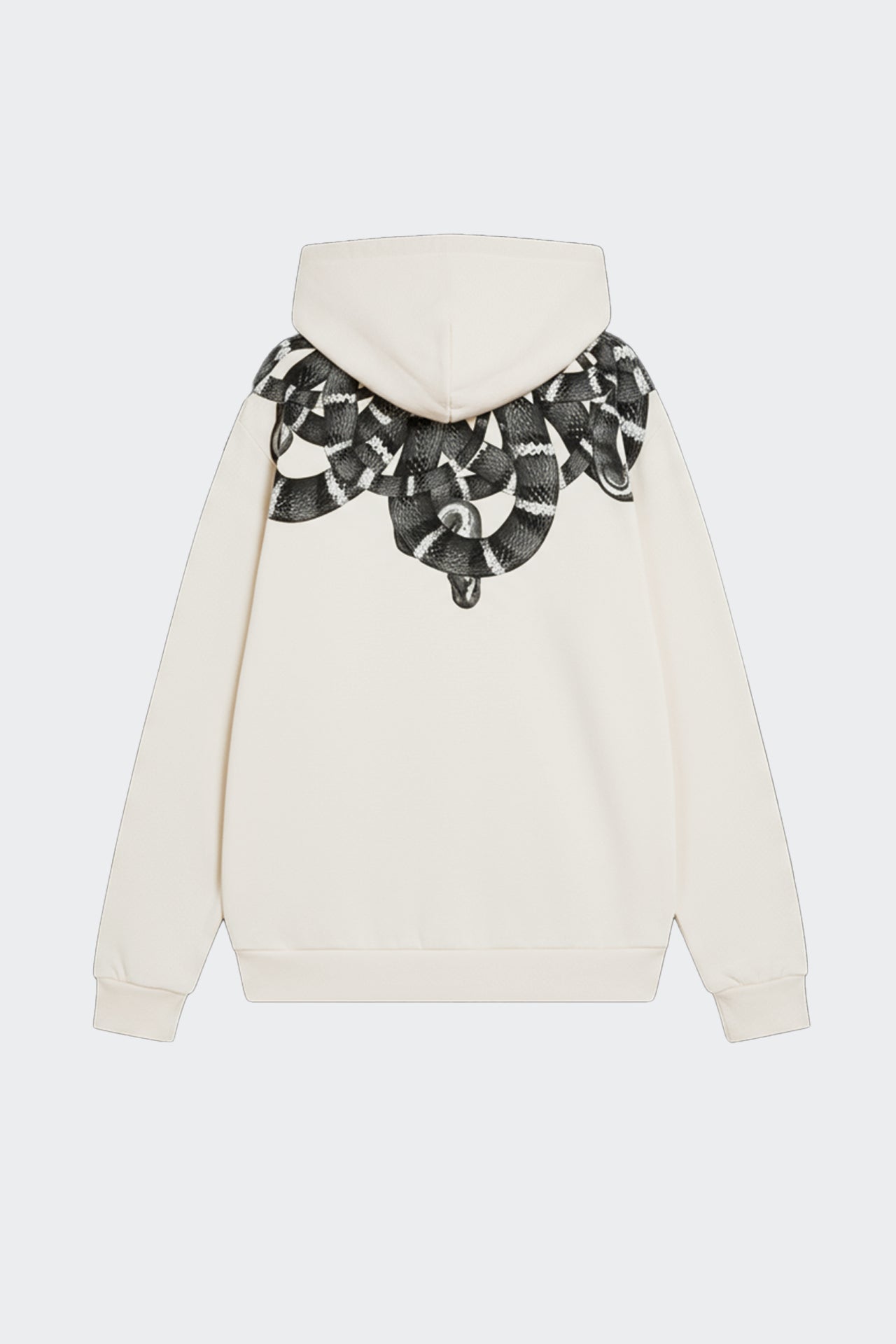 Felpa Zip Con Stampa Logo Serpenti