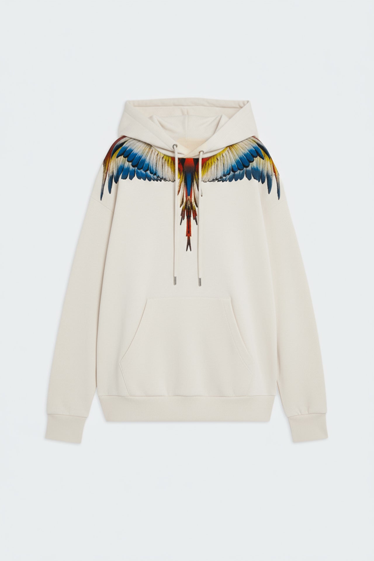 Felpa Cappuccio Con Stampa Aquila