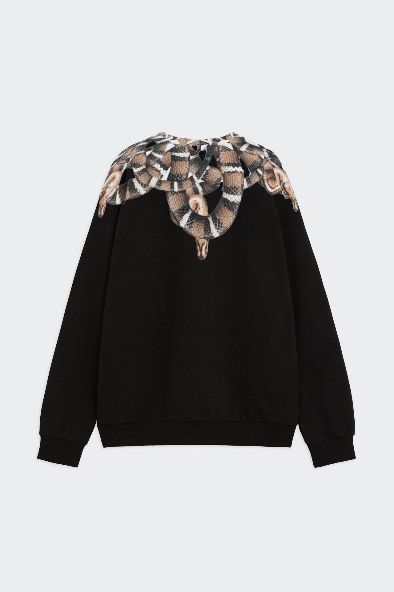 Felpa Girocollo Con Stampa Serpenti