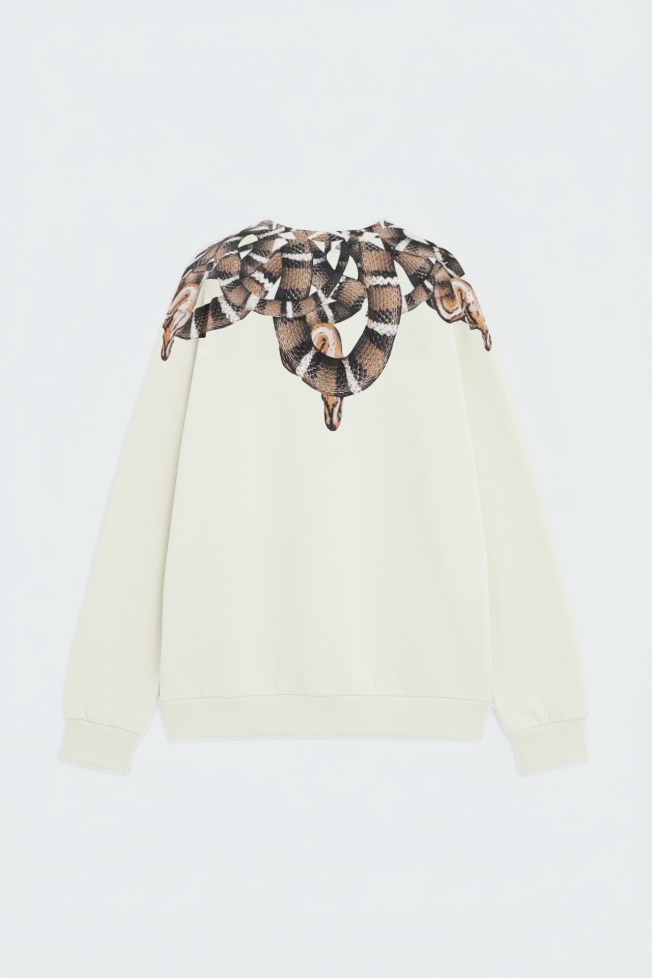 Felpa Girocollo Con Stampa Serpenti