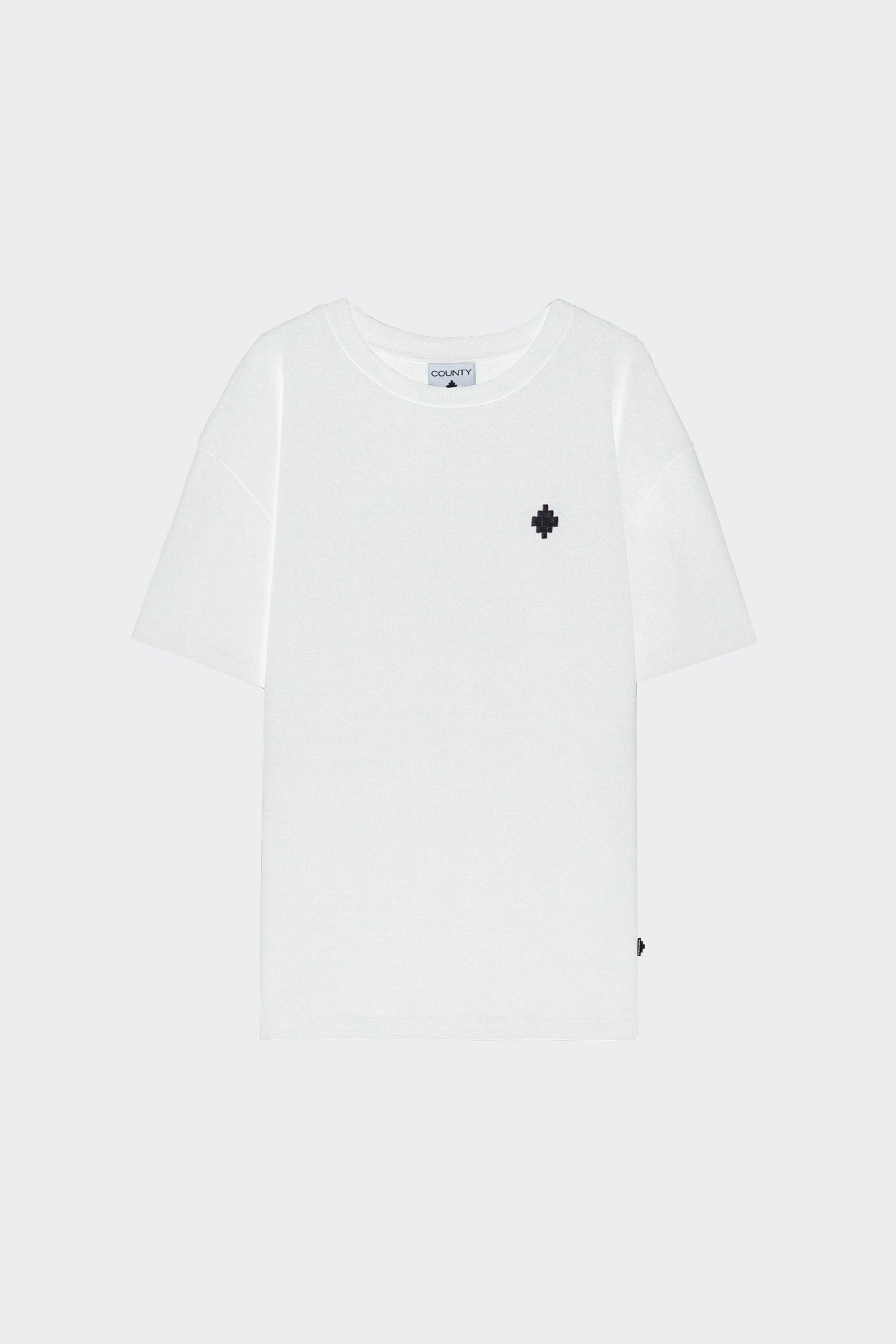 T-Shirt Washed Effecty Con Logo