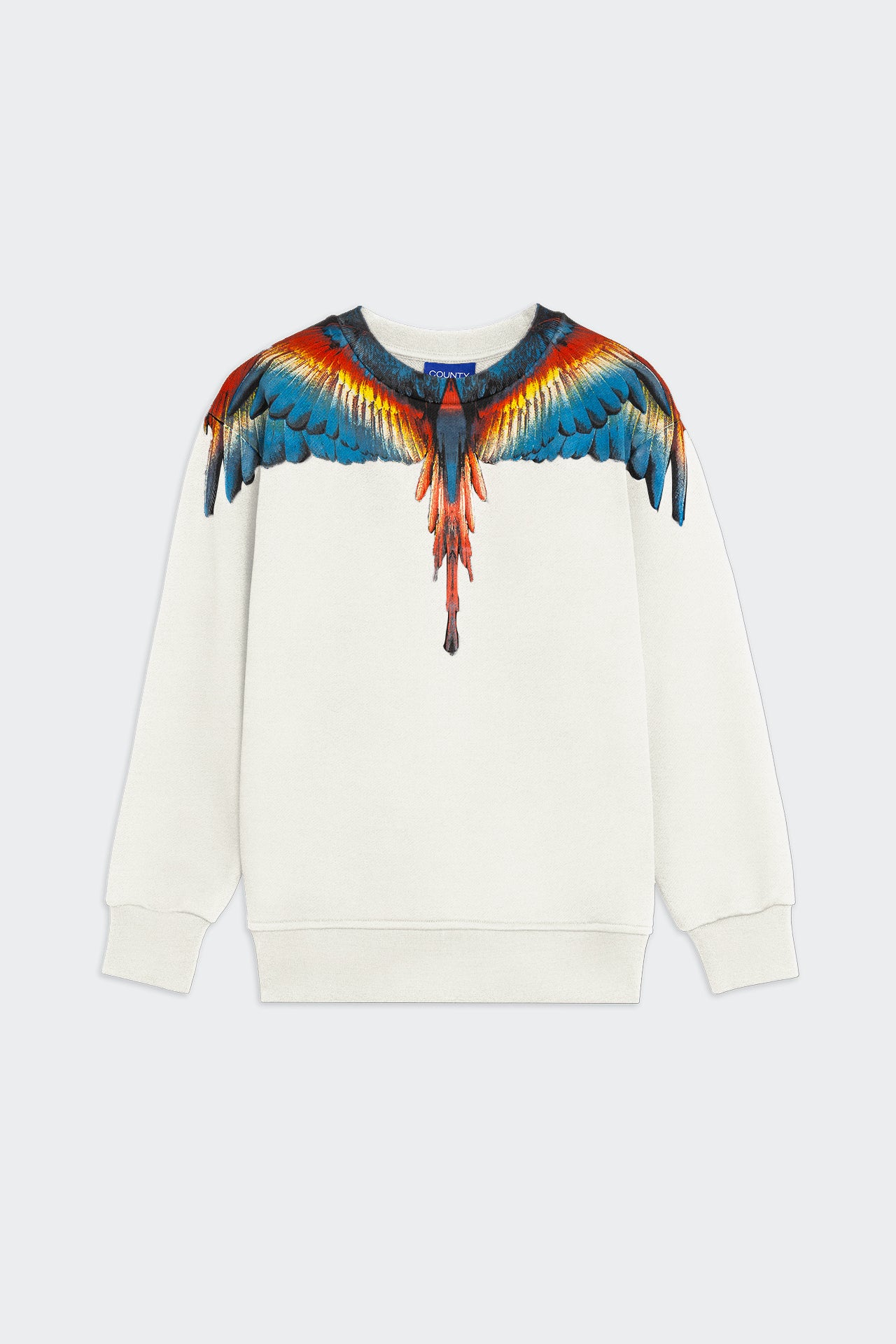 Felpa Girocollo Con Stampa Aquila