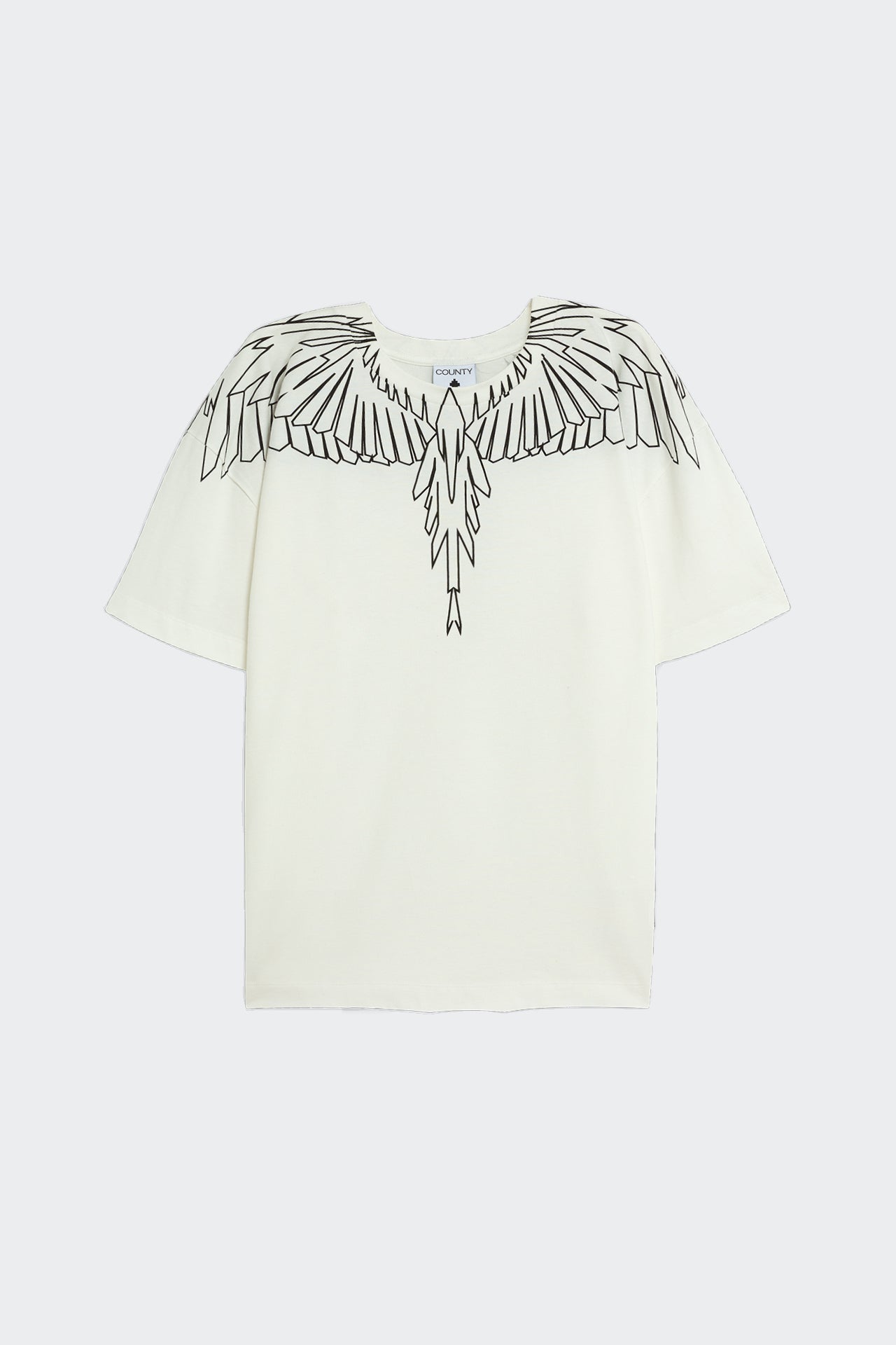 T-Shirt Con Stampa Aquila Geometrica