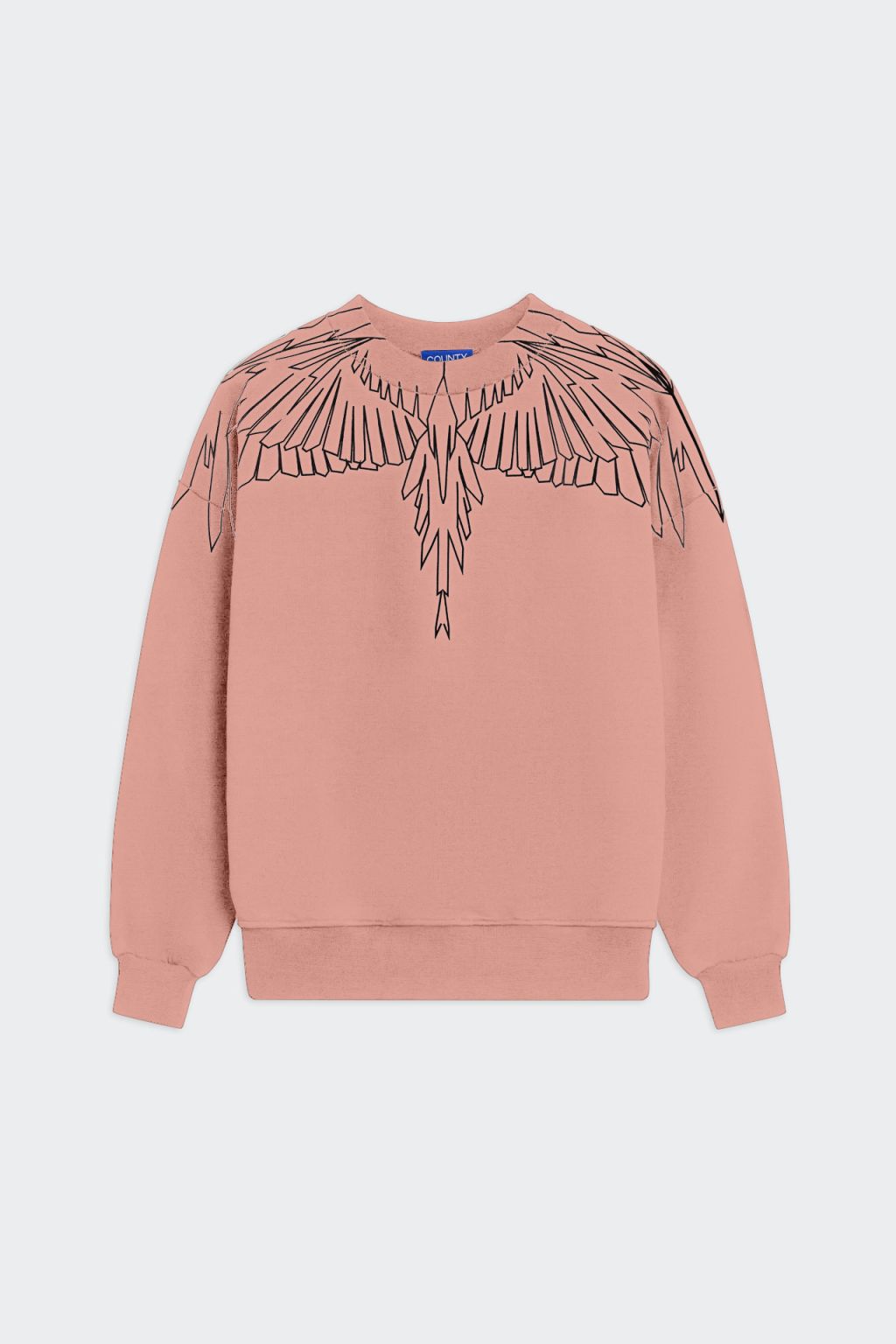 Felpa Girocollo Con Stampa Serpenti Geometrica