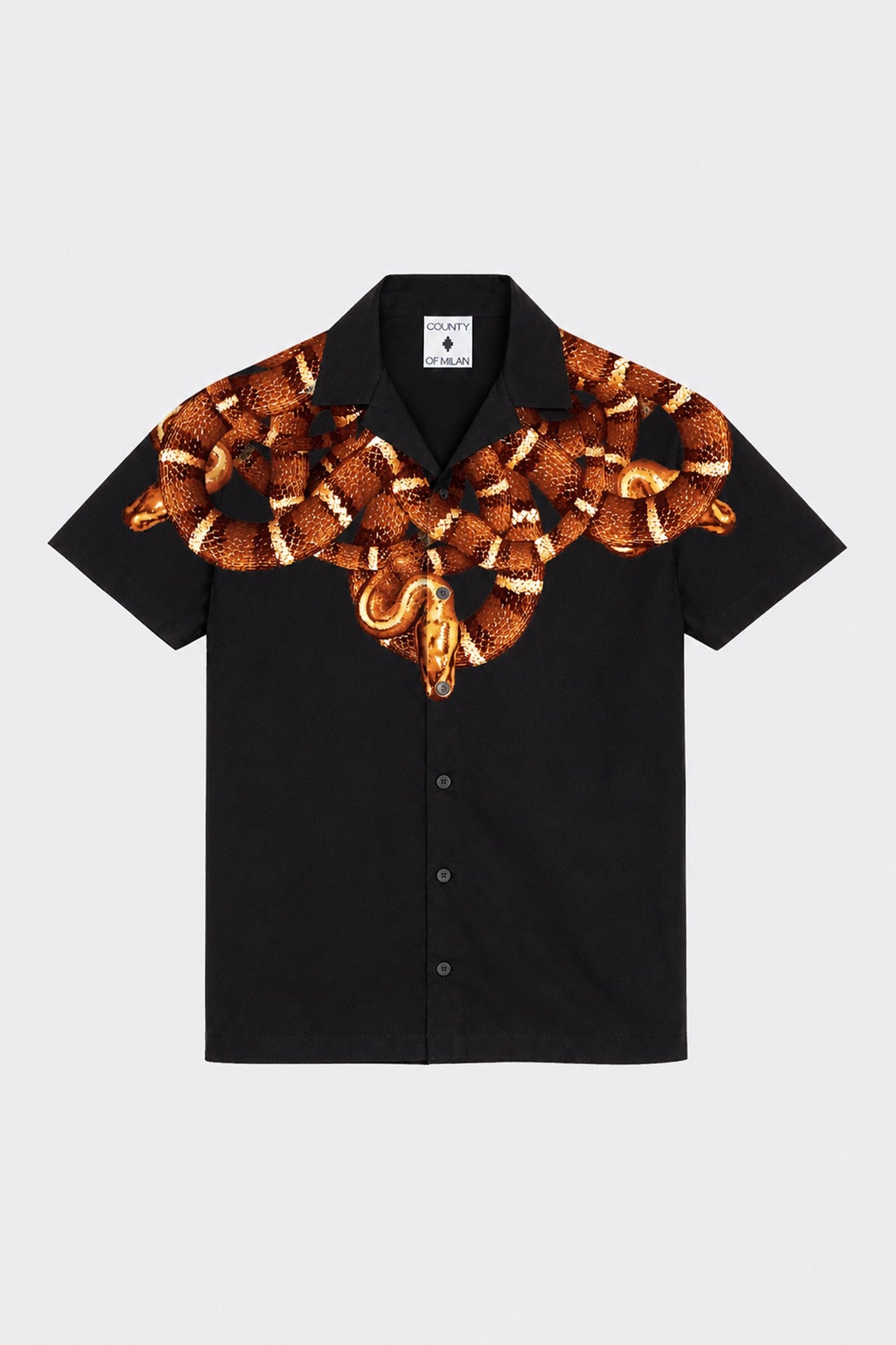Camicia Con Stampa Serpenti
