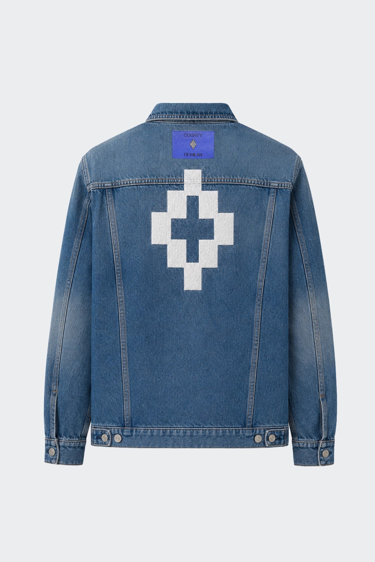 Camicia In Denim Con Logo