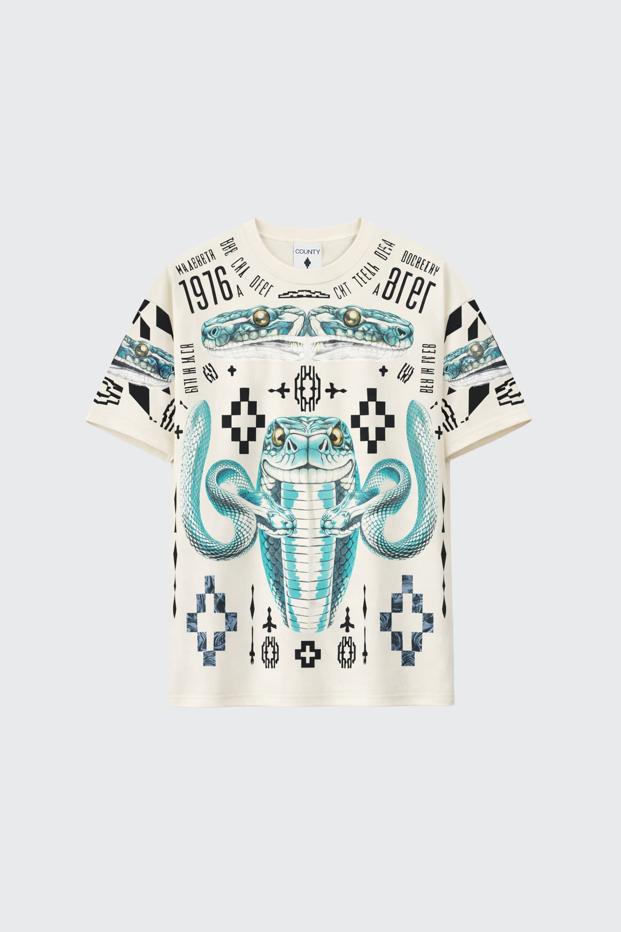 T-Shirt Con Stampa Serpenti