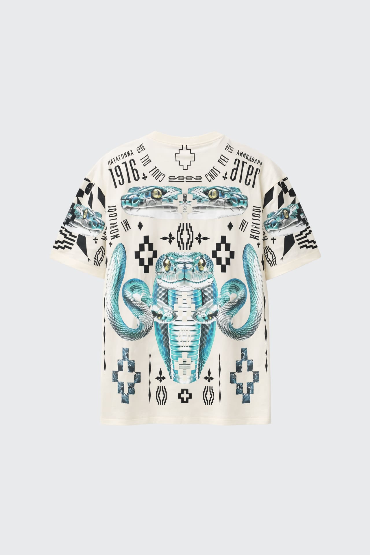 T-Shirt Con Stampa Serpenti