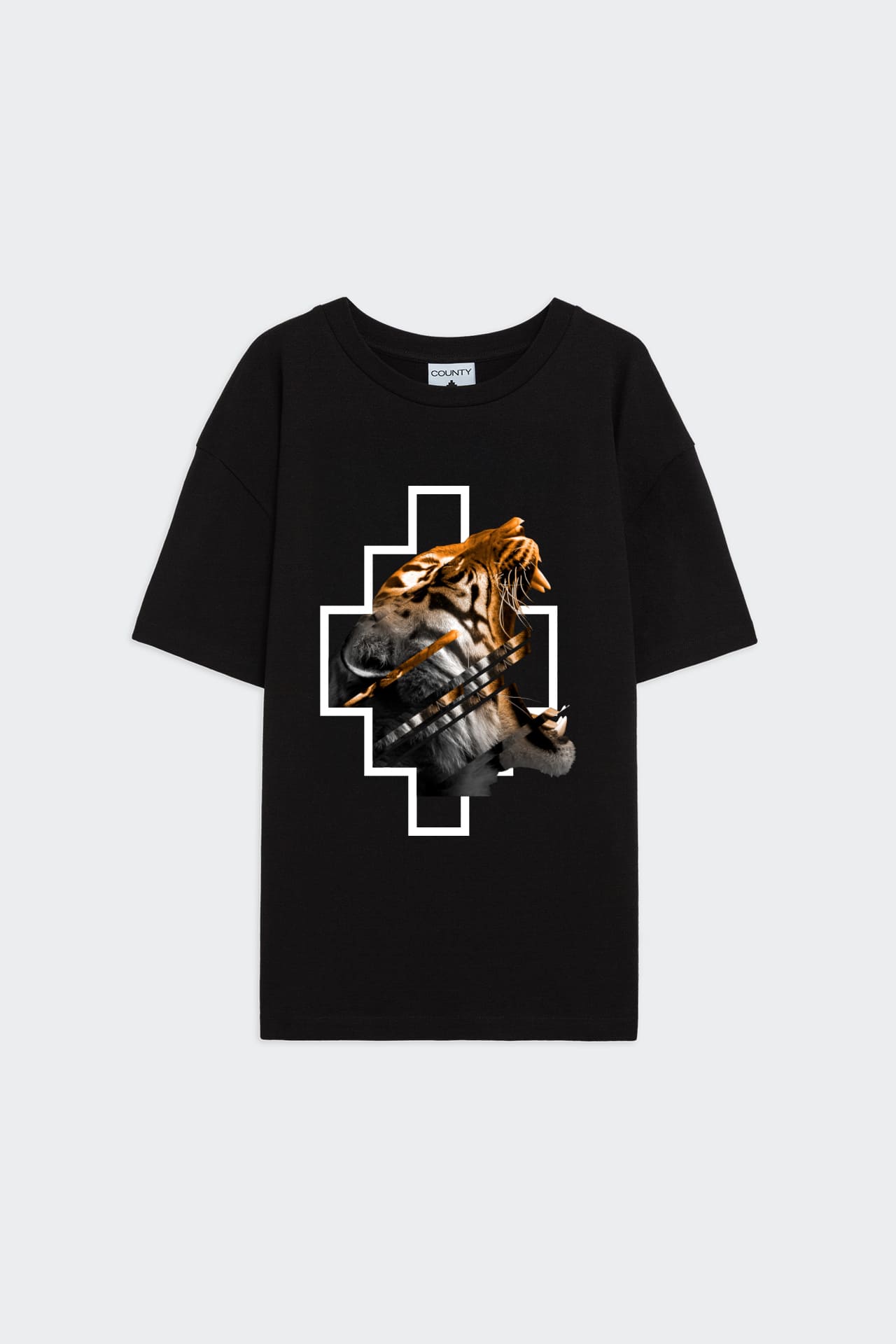 T-Shirt Con Stampa Tigre