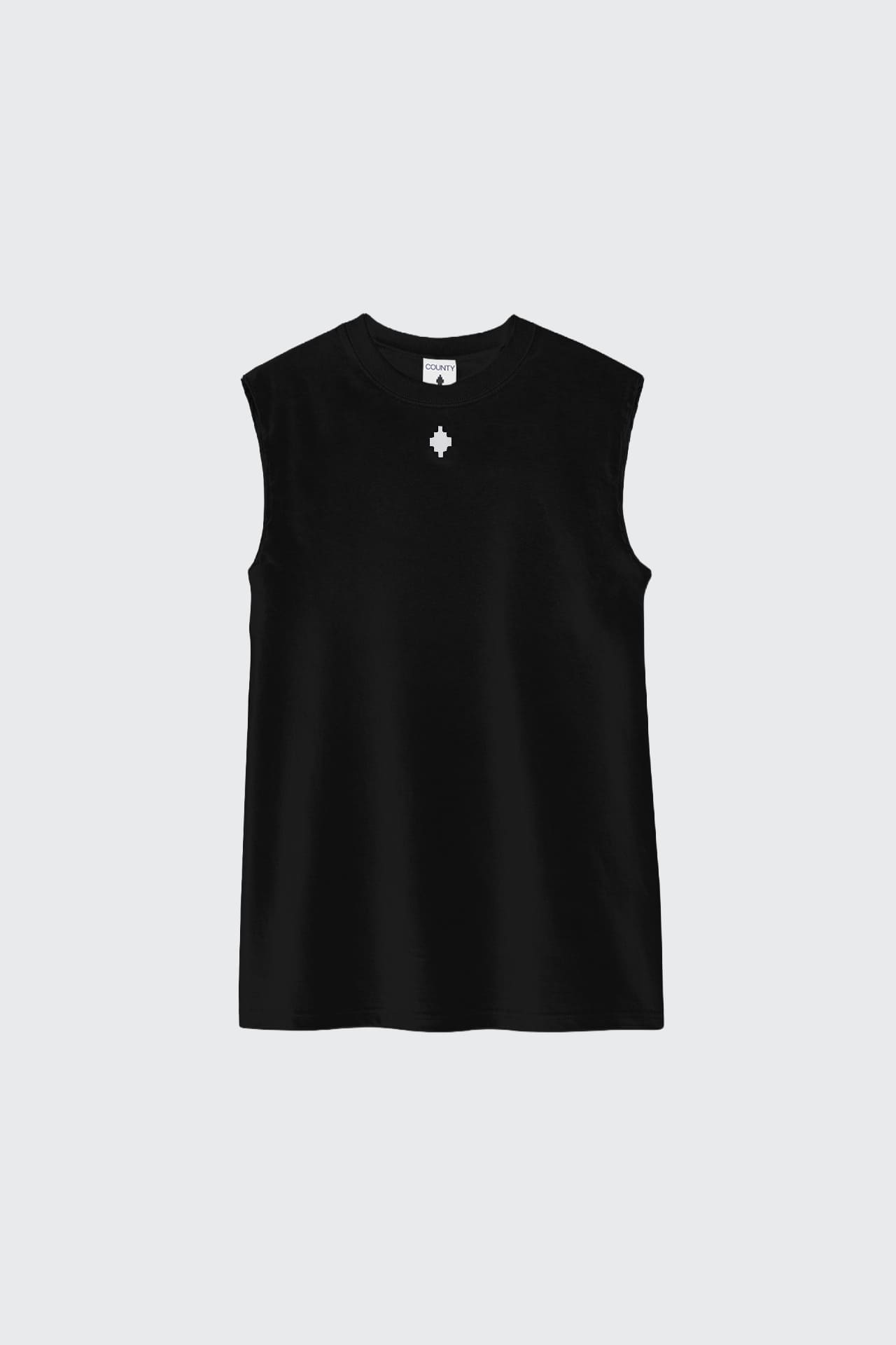 T-Shirt Smanicata Con Stampa Logo